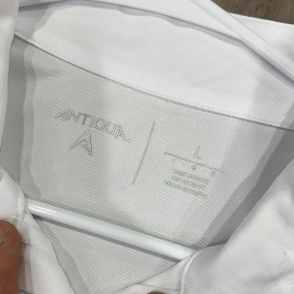 NHL Wilds Antigua White Quarter-Zip Pullover with Colorful Logo - Picture 2 of 6